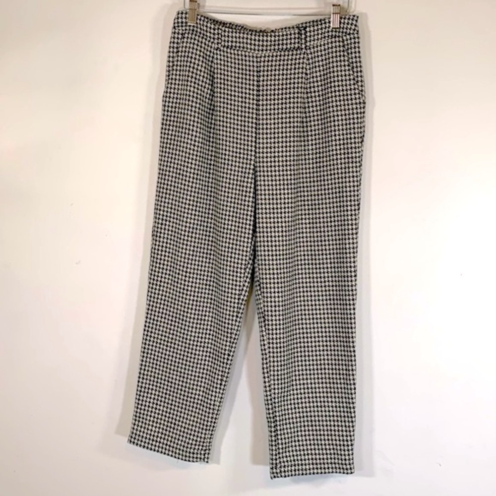 Forever 21 Houndstooth Academia High Waist Straight Leg Women’s Size L Pants